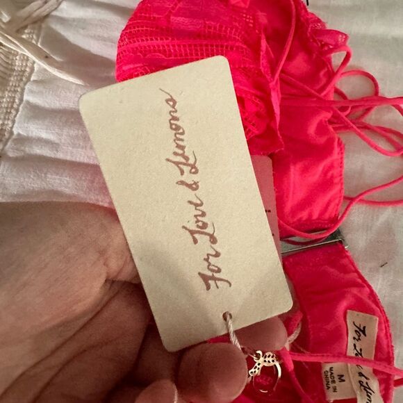 For Love and Lemons Women’s Medium Top Large Bottom Avalon Flemenco Set New NWT - Picture 8 of 10